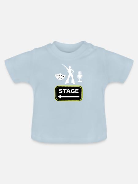 Musical - Baby Bio-T-Shirt mit Rundhals - Hellblau