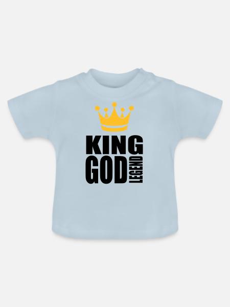 König Gottes Legende - Baby Bio-T-Shirt mit Rundhals - Hellblau