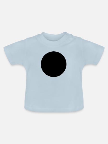 Kreis - punkt - Baby Bio-T-Shirt mit Rundhals - Hellblau