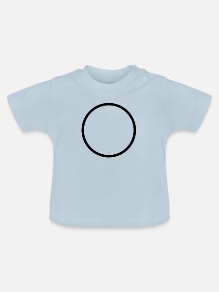 KREIS - Baby Bio-T-Shirt mit Rundhals - Hellblau