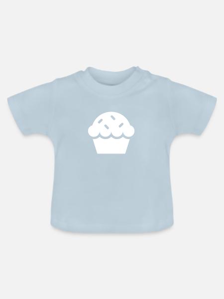 Muffin - Baby Bio-T-Shirt mit Rundhals - Hellblau