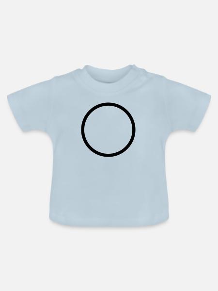 kreis - Baby Bio-T-Shirt mit Rundhals - Hellblau