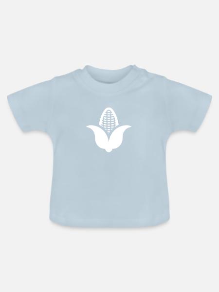 Maiskolben - Baby Bio-T-Shirt mit Rundhals - Hellblau