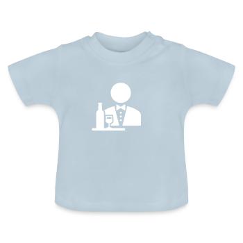 Waiter occupation - Baby Organic T-Shirt with Round Neck - light blue - Front
