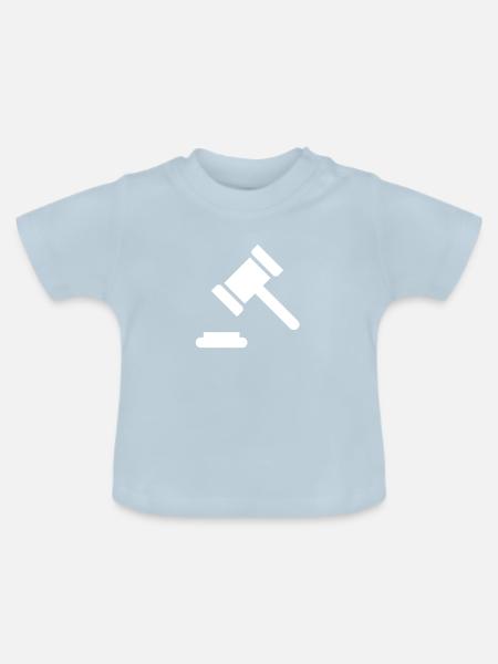 Gericht - Baby Bio-T-Shirt mit Rundhals - Hellblau