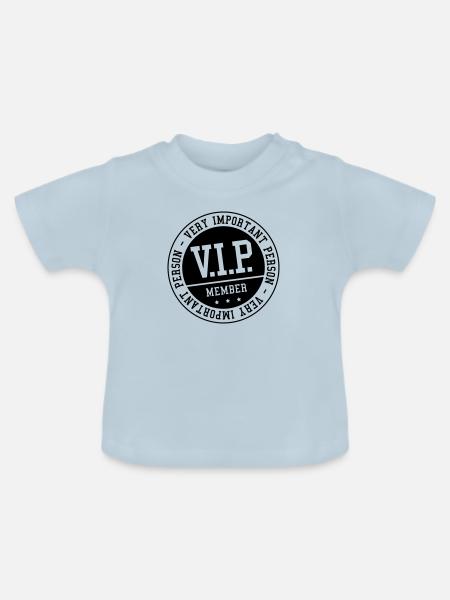 vip_member_zy1 - Baby Bio-T-Shirt mit Rundhals - Hellblau