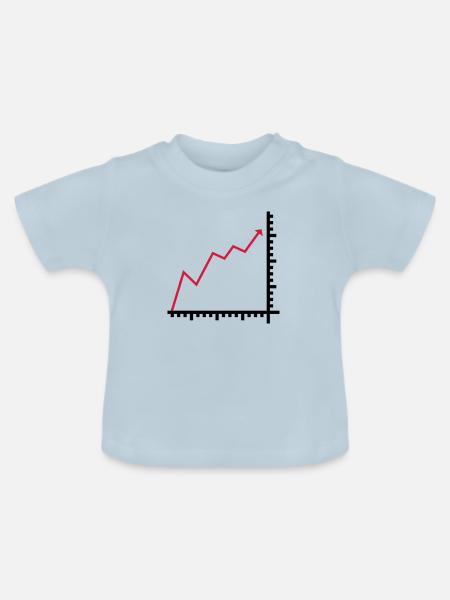 Diagramm - Baby Bio-T-Shirt mit Rundhals - Hellblau