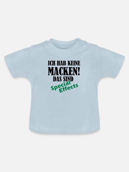 keine_macken_02 - Baby Bio-T-Shirt mit Rundhals - Hellblau