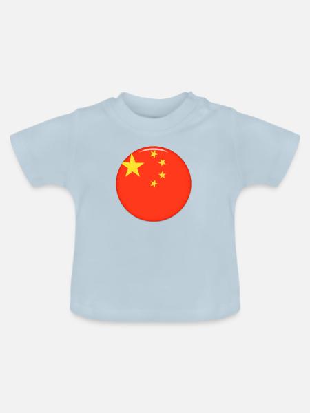 China - Baby Bio-T-Shirt mit Rundhals - Hellblau