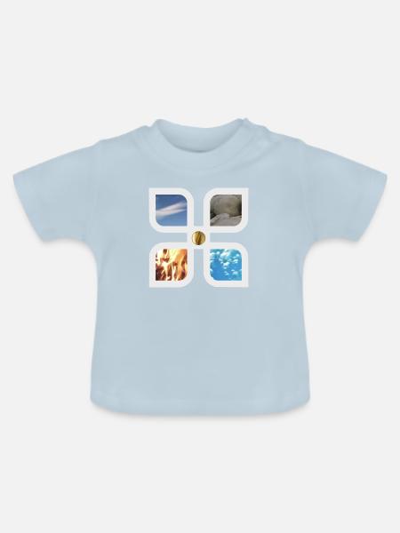 Elements - Baby Bio-T-Shirt mit Rundhals - Hellblau