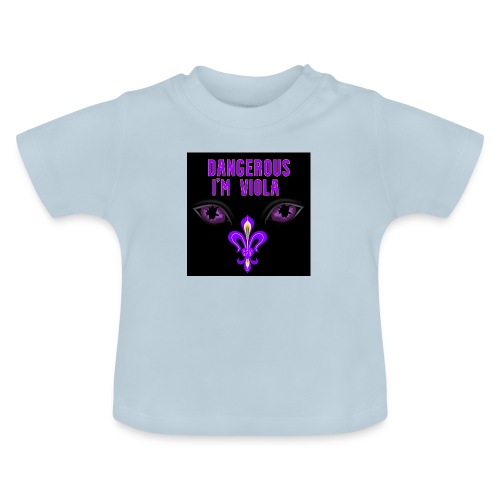 Dangerous I'm Viola - Maglietta ecologica con scollo rotondo per neonato