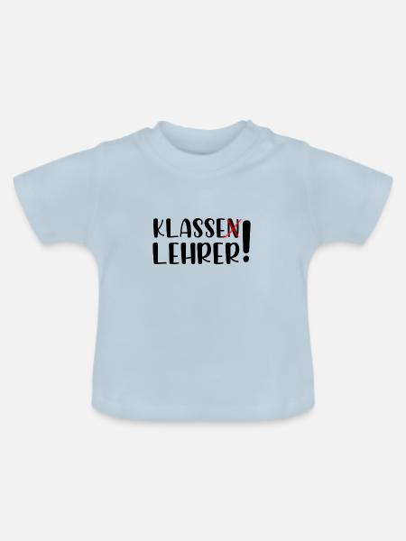 Klasse Lehrer - Baby Bio-T-Shirt mit Rundhals - Hellblau