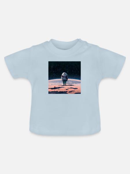 Lonely Voyager 054 - Baby Bio-T-Shirt mit Rundhals - Hellblau