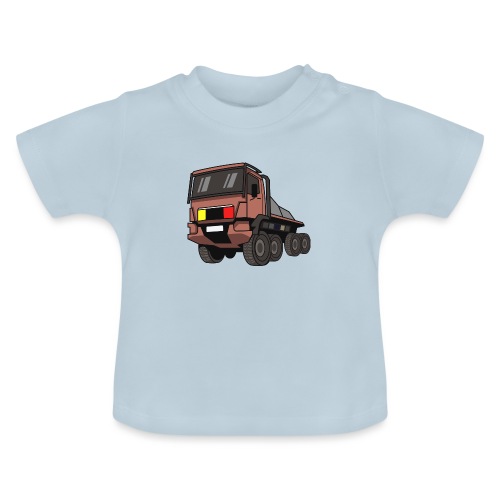 TRUCK TRIAL 8X8 EMOJI ALS XTREME OFFROAD TRIAL LKW - Baby Bio-T-Shirt mit Rundhals