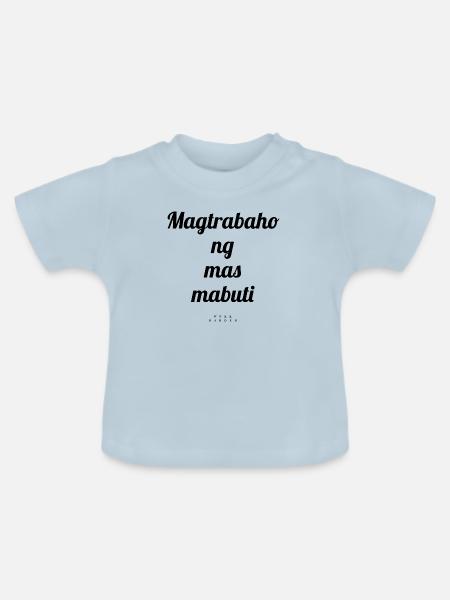 Filipino - Baby Bio-T-Shirt mit Rundhals - Hellblau