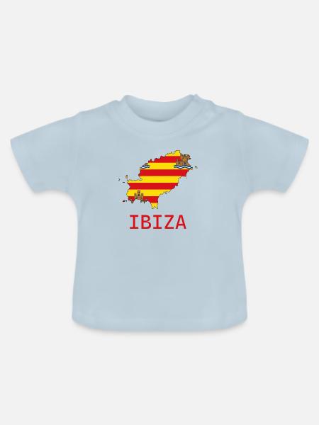 Ibiza - Baby Bio-T-Shirt mit Rundhals - Hellblau
