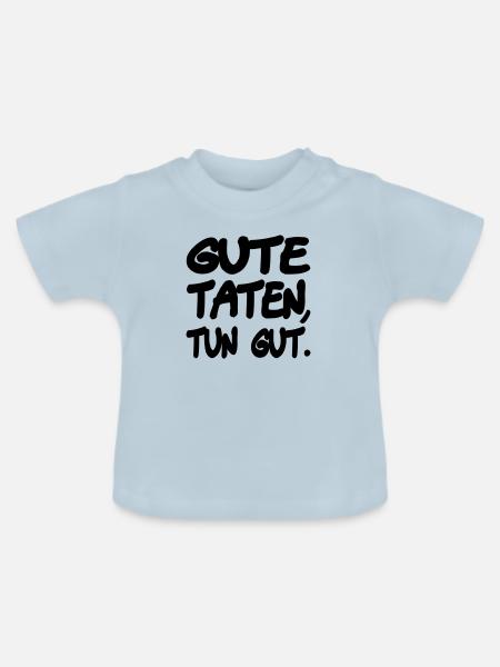 hilfsbereit - Baby Bio-T-Shirt mit Rundhals - Hellblau