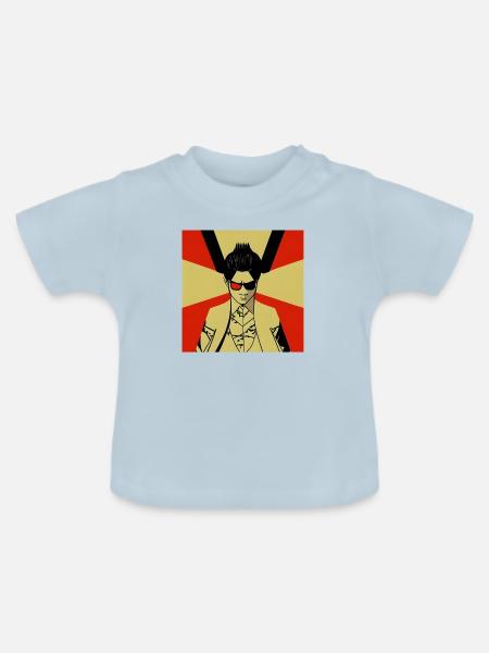 Yakuza-Mitgliedskunst - Baby Bio-T-Shirt mit Rundhals - Hellblau
