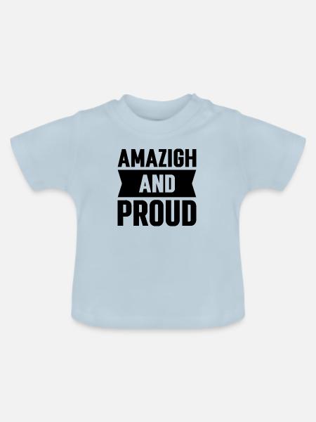 Amazigh & Stolz - Baby Bio-T-Shirt mit Rundhals - Hellblau