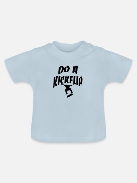 KICKFLIP - Baby Bio-T-Shirt mit Rundhals - Hellblau