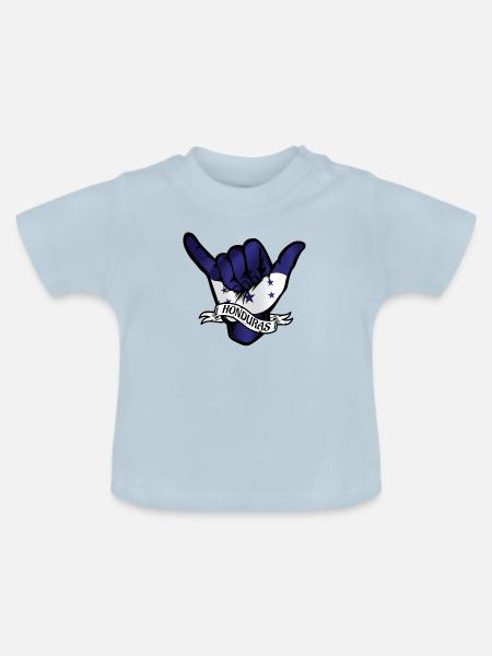 Honduras Shaka - Baby Bio-T-Shirt mit Rundhals - Hellblau