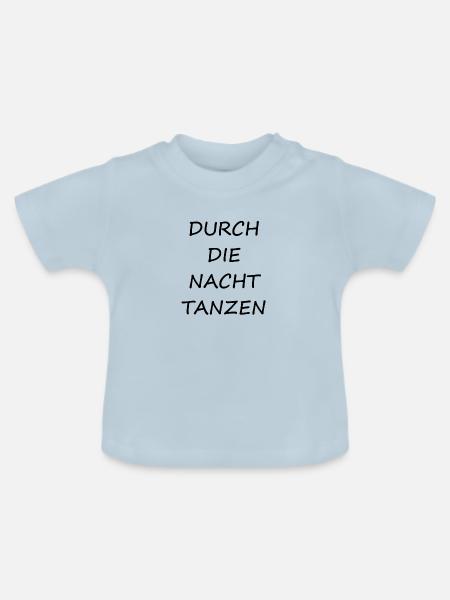 Simples Tanz Design - Baby Bio-T-Shirt mit Rundhals - Hellblau