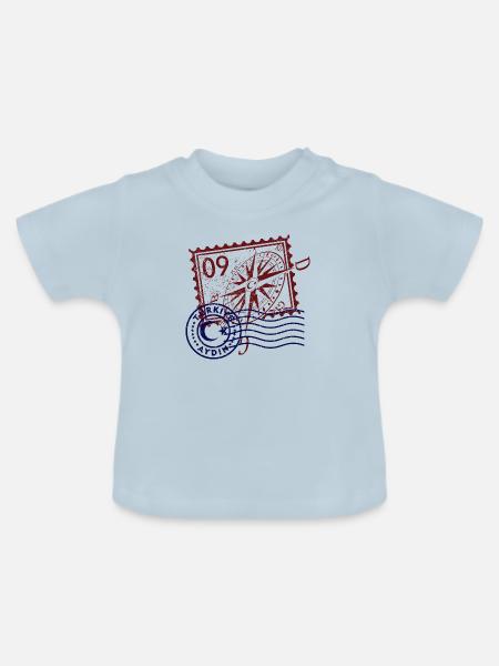 Aydın - Baby Bio-T-Shirt mit Rundhals - Hellblau