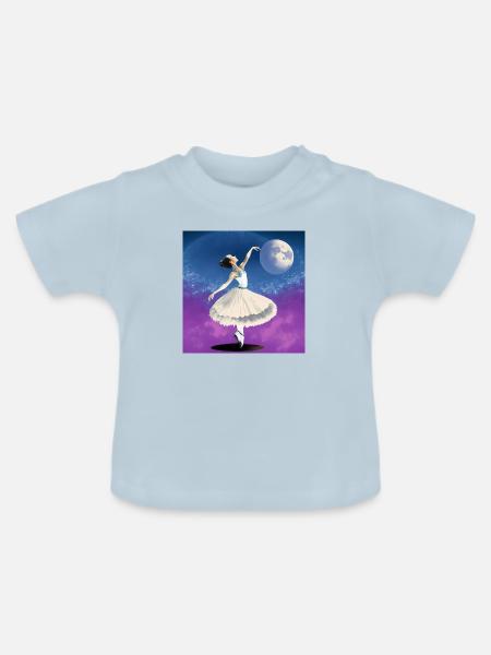 Zehenspitze - Baby Bio-T-Shirt mit Rundhals - Hellblau