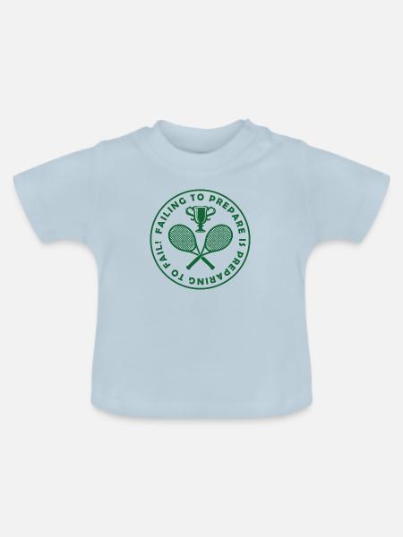 fail to prepare - Baby Bio-T-Shirt mit Rundhals - Hellblau