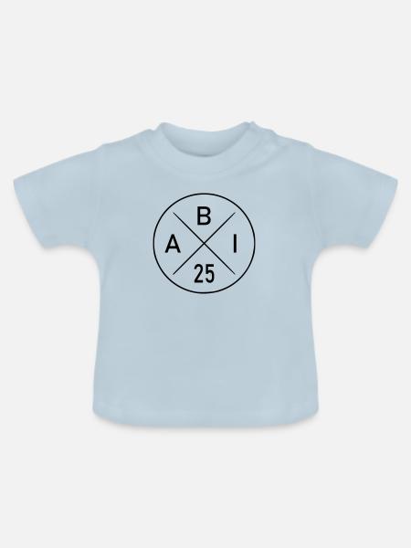 ABI 2025 - Baby Bio-T-Shirt mit Rundhals - Hellblau