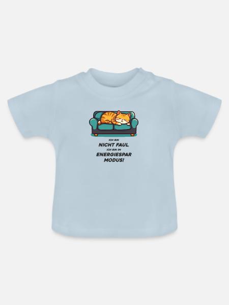 Faul - Baby Bio-T-Shirt mit Rundhals - Hellblau