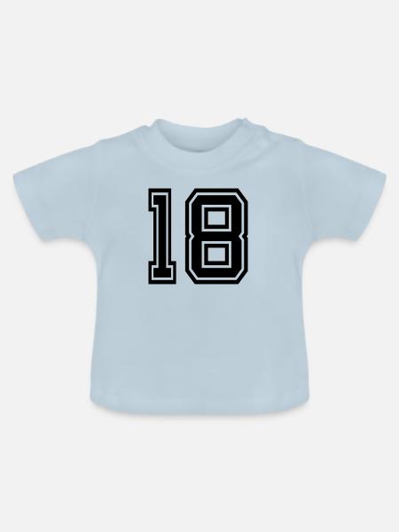 18 - Baby Bio-T-Shirt mit Rundhals - Hellblau