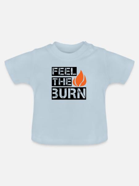 Burn - Baby Bio-T-Shirt mit Rundhals - Hellblau