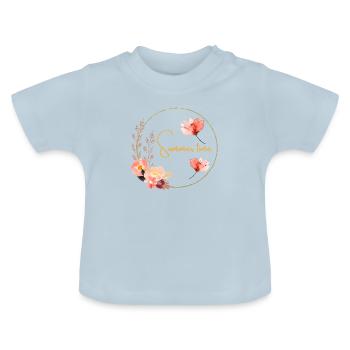 Sommerzeit - Baby Bio-T-Shirt mit Rundhals - Hellblau - Vorne