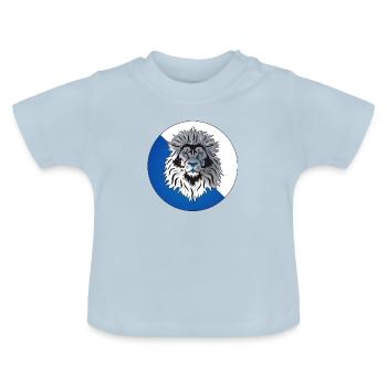 zueri leu - Baby Bio-T-Shirt mit Rundhals - Hellblau - Vorne