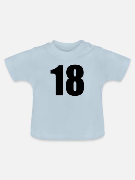 18 - Baby Bio-T-Shirt mit Rundhals - Hellblau