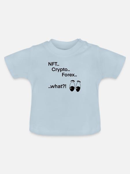 NFT Crypto Forex - Baby Bio-T-Shirt mit Rundhals - Hellblau