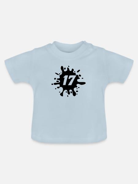 17 - Baby Bio-T-Shirt mit Rundhals - Hellblau