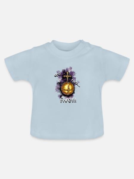heilige Handgranate von Antiochia - Baby Bio-T-Shirt mit Rundhals - Hellblau
