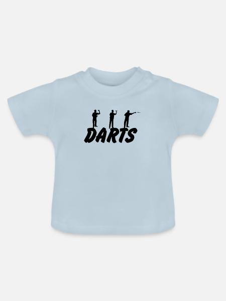 Darts Dart - Baby Bio-T-Shirt mit Rundhals - Hellblau
