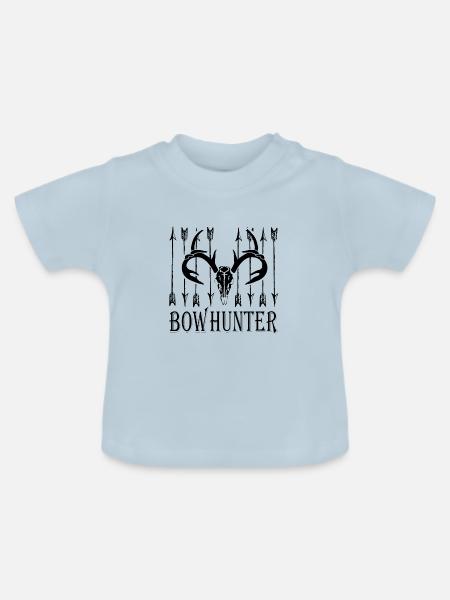 Bowhunter - Baby Bio-T-Shirt mit Rundhals - Hellblau