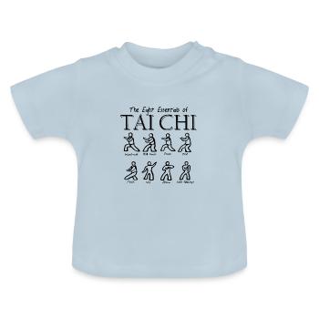 Tai Chi - Baby Bio-T-Shirt mit Rundhals - Hellblau - Vorne