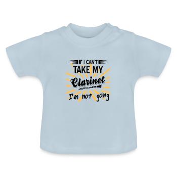 Klarinette - Baby Bio-T-Shirt mit Rundhals - Hellblau - Vorne