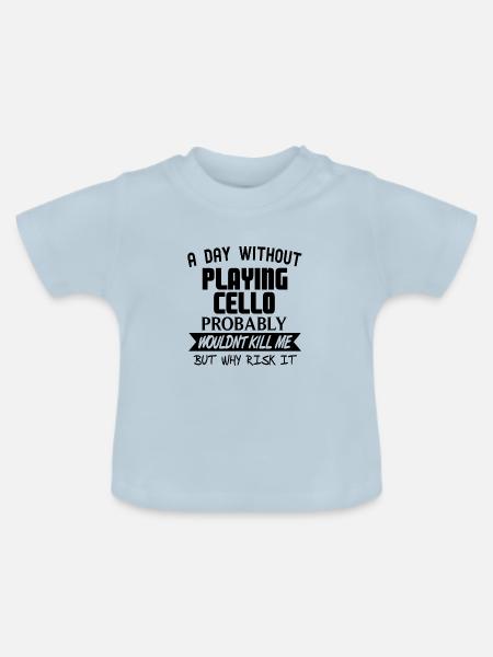 Cello - Baby Bio-T-Shirt mit Rundhals - Hellblau