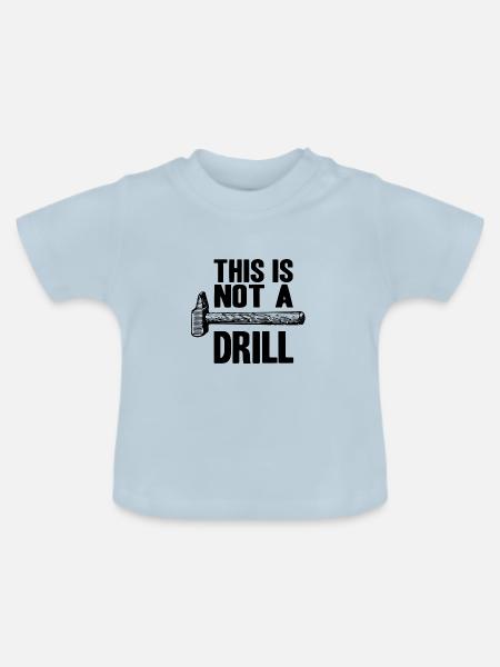 Zimmermann - Baby Bio-T-Shirt mit Rundhals - Hellblau