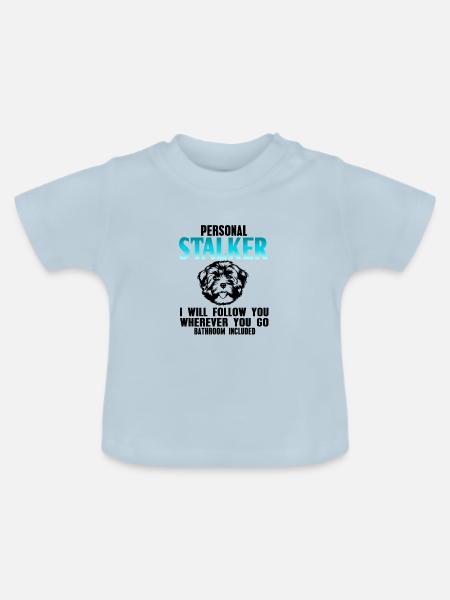 Havanese - Baby Bio-T-Shirt mit Rundhals - Hellblau