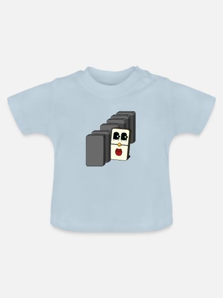 UNSER KOMFORT - Baby Bio-T-Shirt mit Rundhals - Hellblau