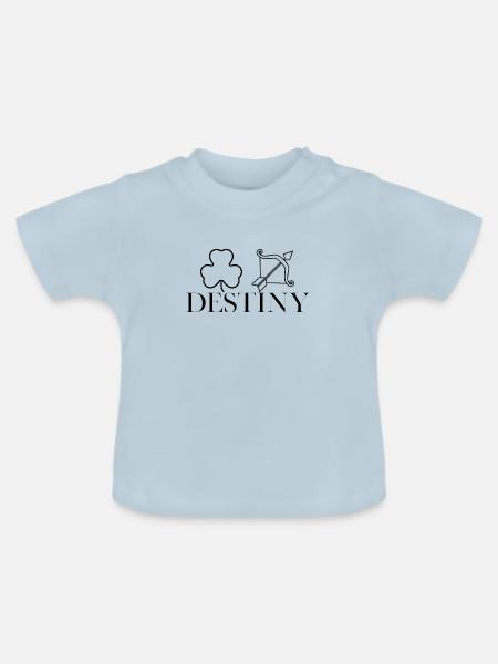 schicksal - Baby Bio-T-Shirt mit Rundhals - Hellblau