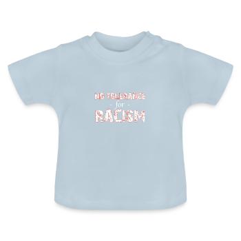 gegen rechts - Baby Bio-T-Shirt mit Rundhals - Hellblau - Vorne
