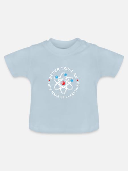 Nerd - Baby Bio-T-Shirt mit Rundhals - Hellblau